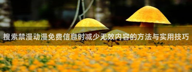 香蕉成熟时在线看：搜索禁漫动漫免费信息时减少无效内容的方法与实用技巧配图